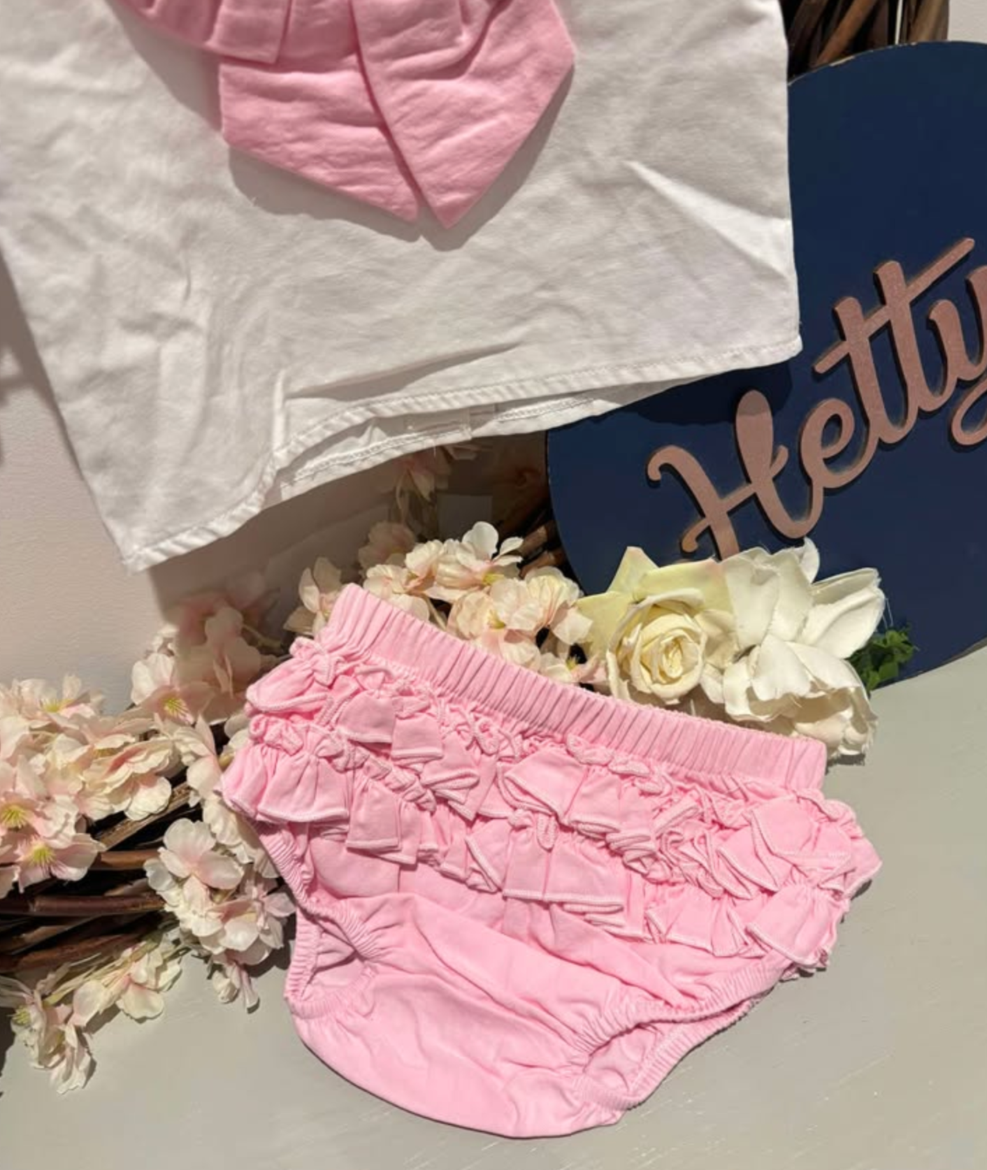 Pink Bow Jam Pants Set