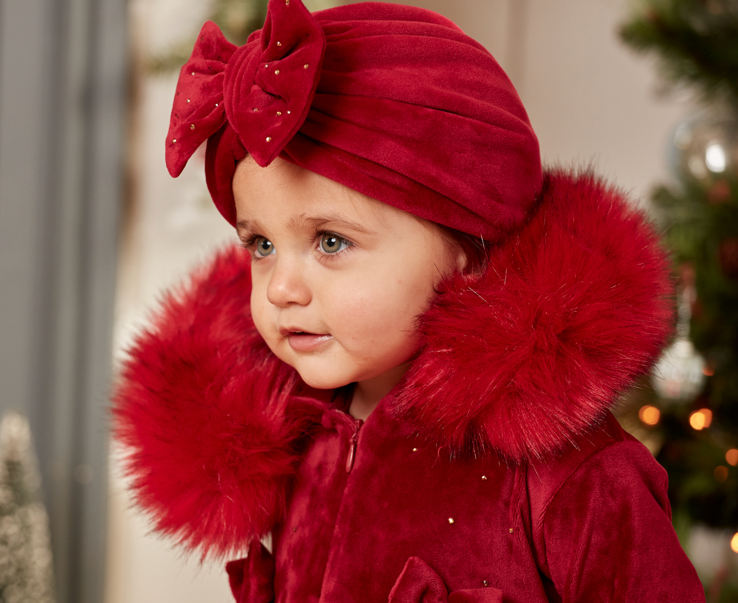 Caramelo Velour Red Diamante Turban