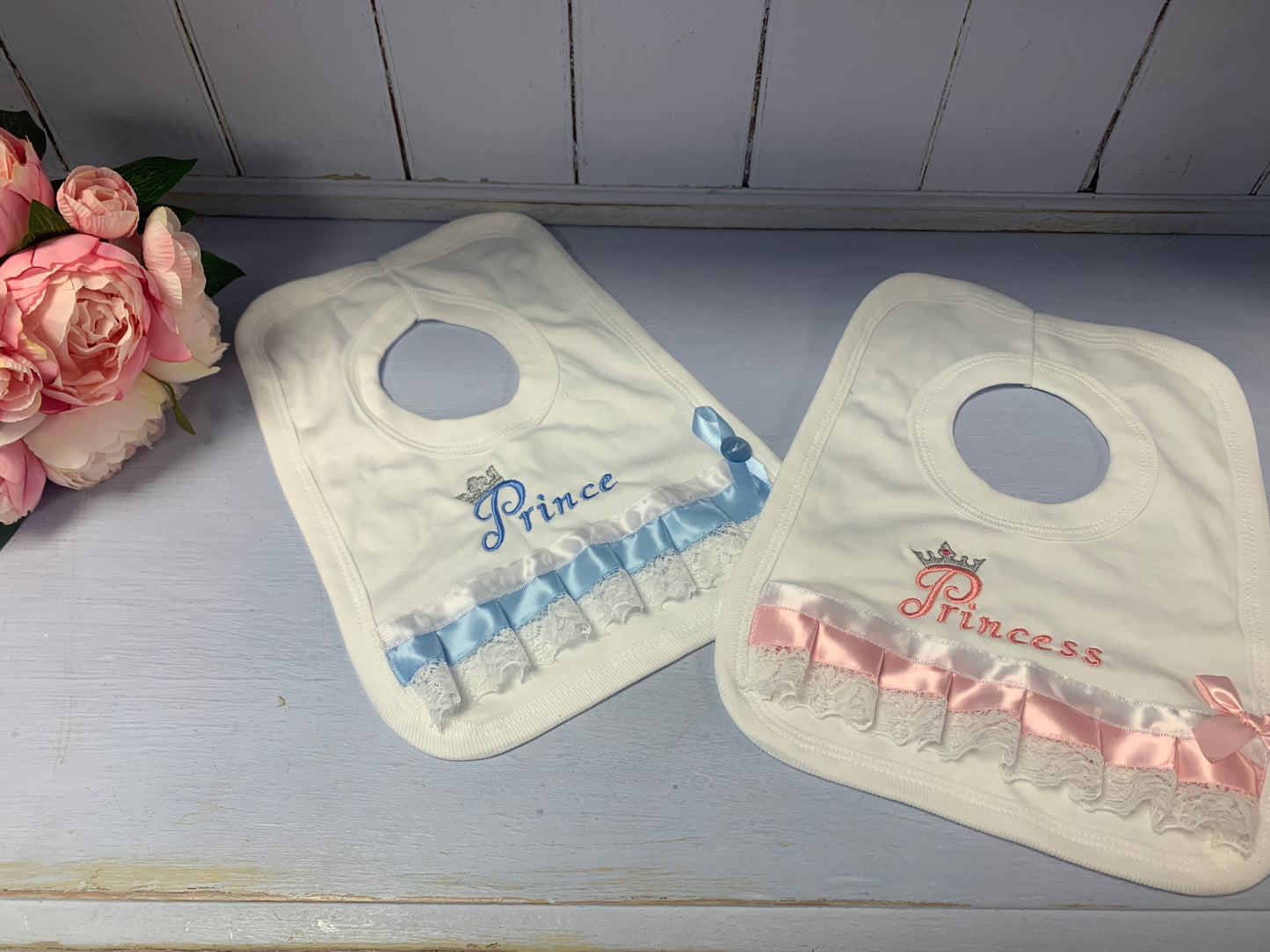 Prince & Prince Ribbon Bibs - Hetty's Baby Boutique