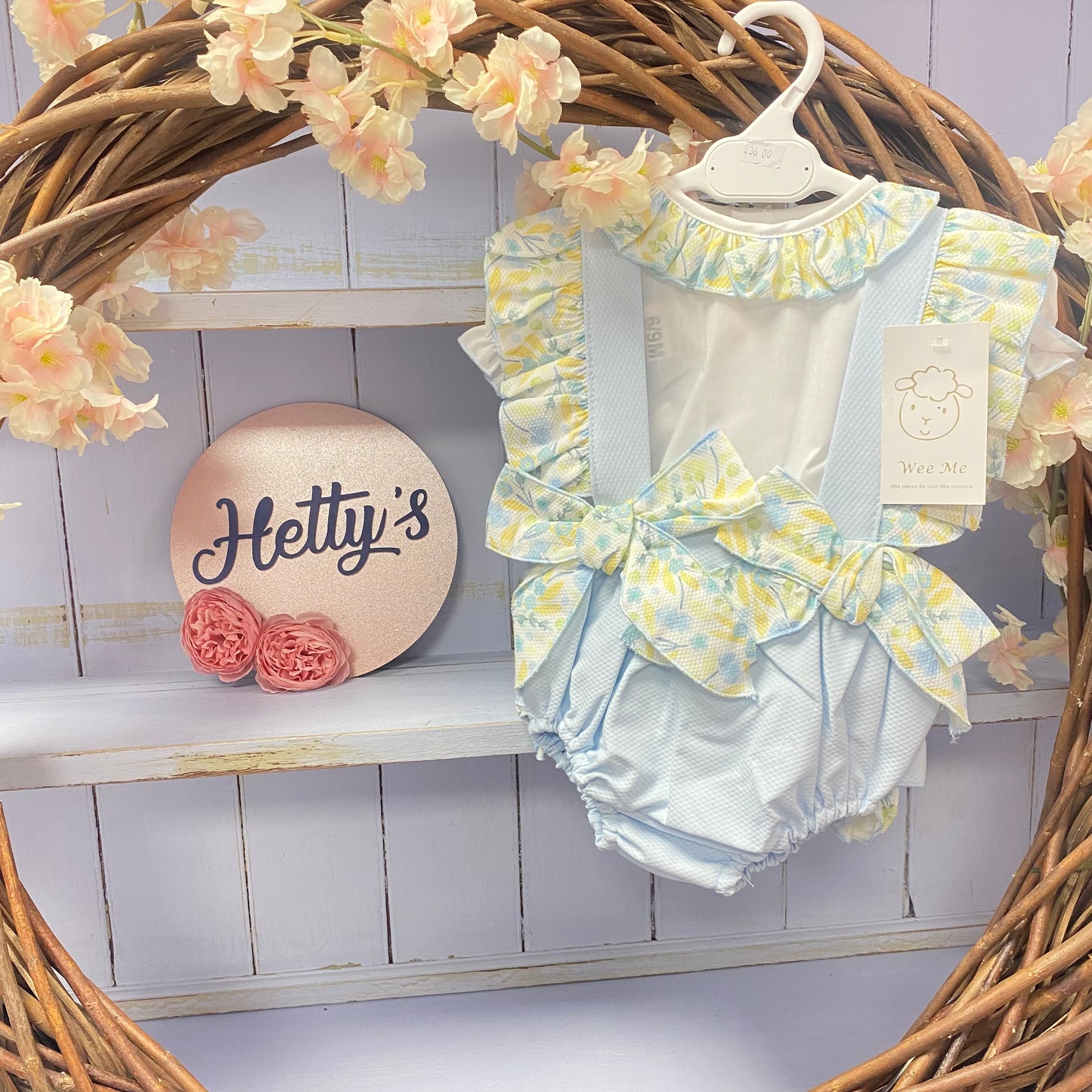Blue & Lemon Floral WM Two Piece Set