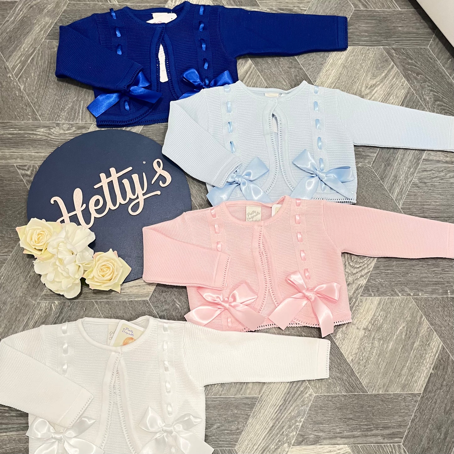 Pretty Originals Double Bow Ribbon Cardigan