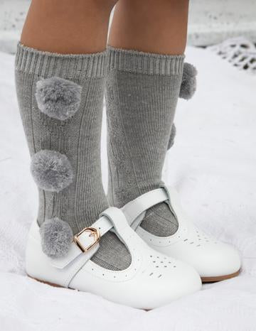 Caramelo Boys Triple Pom Socks - Various Colours - Hetty's Baby Boutique