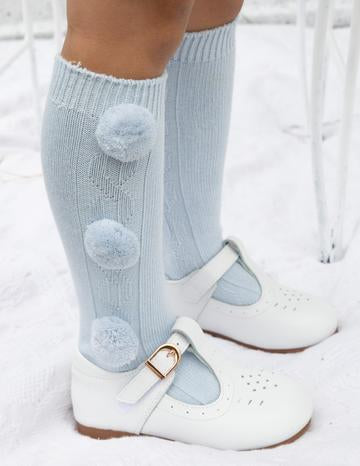 Caramelo Boys Triple Pom Socks - Various Colours - Hetty's Baby Boutique