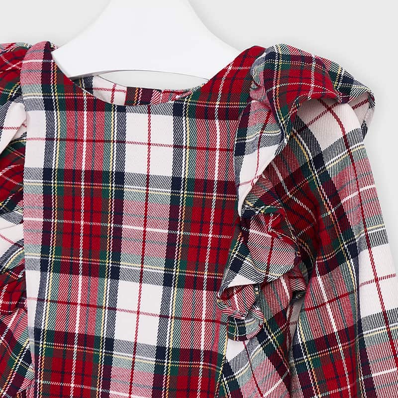 Mayoral Ruffled Checked Dress - Hetty's Baby Boutique
