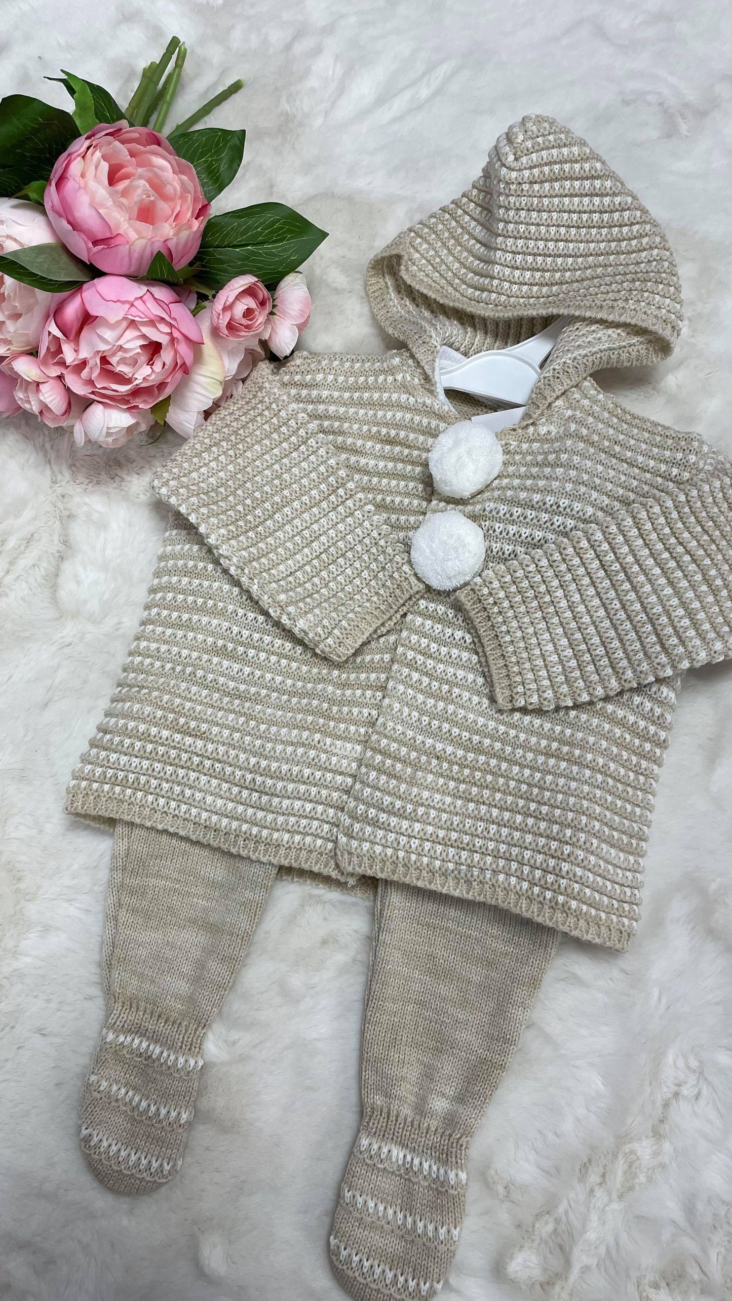 Patterned Knitted Pram Suit