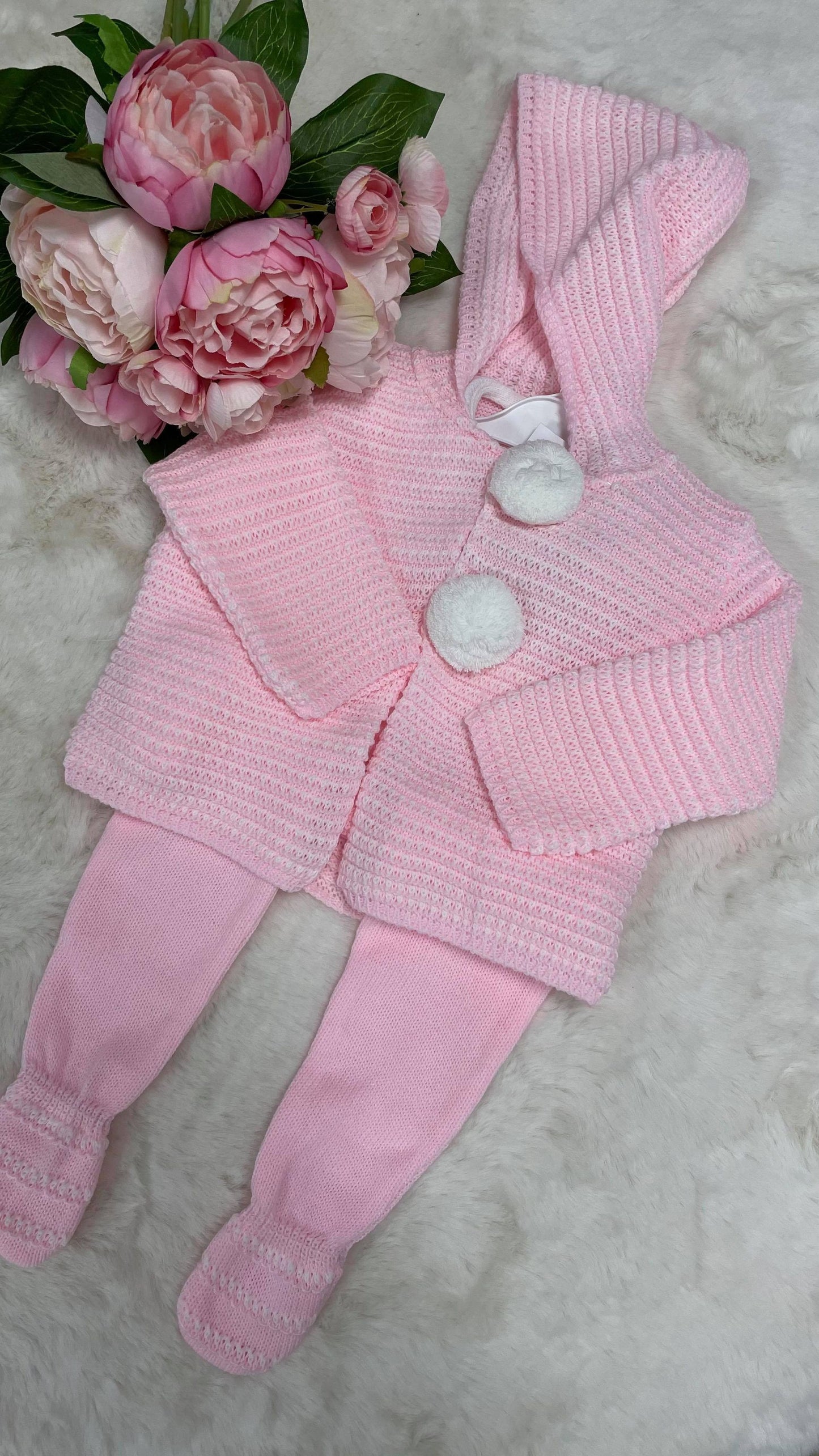 Patterned Knitted Pram Suit