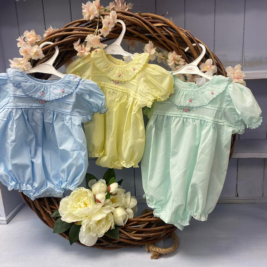 Blossom Rose Bud Collar Romper