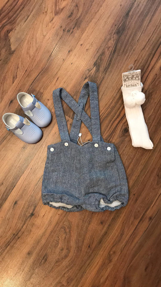 Blue Romper - Hetty's Baby Boutique