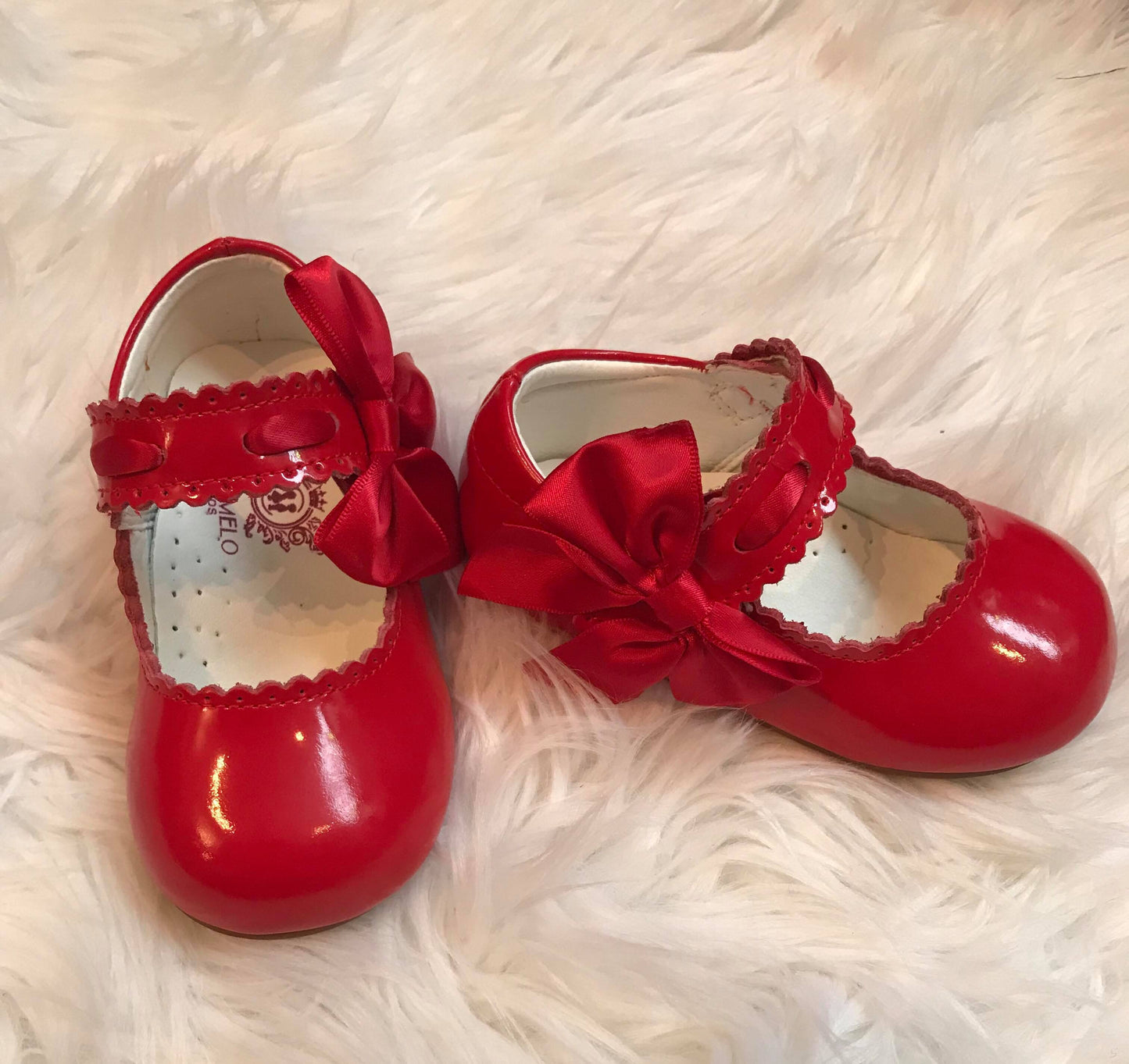 Caramelo Mary Jane Bow Leather Shoes - Hetty's Baby Boutique