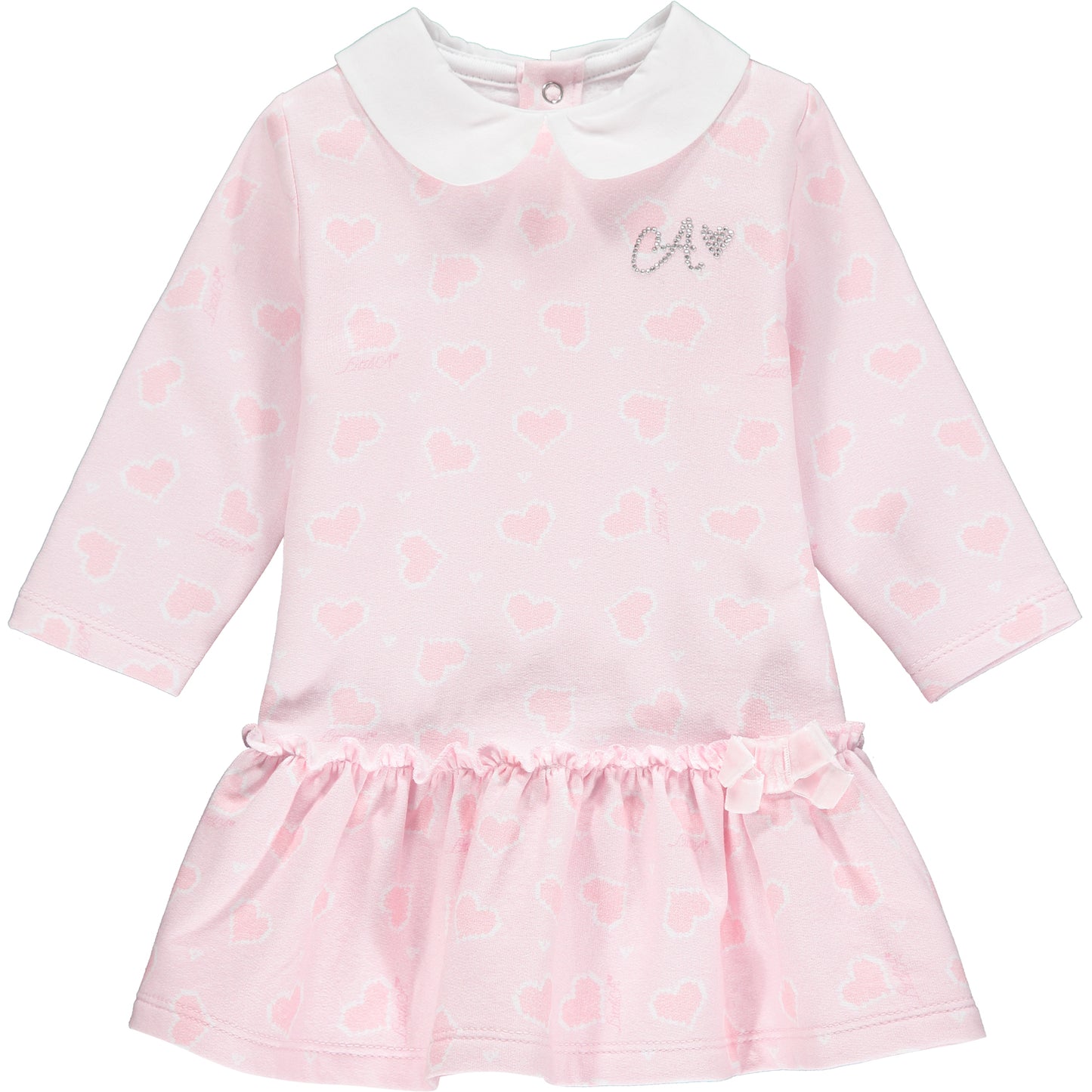 Little A Augustina Pink Hearts Dress
