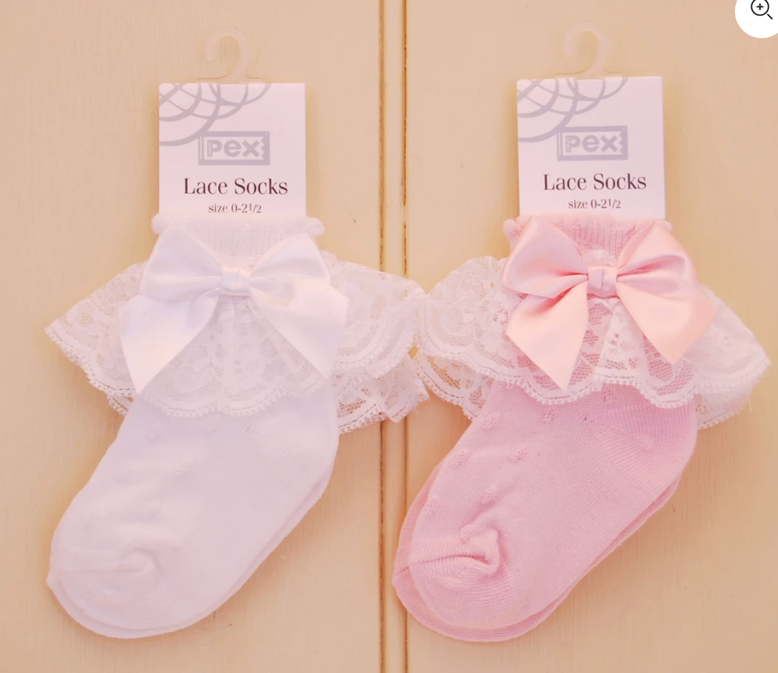 "Tina" PEX Ankle Ruffle Lace Sock