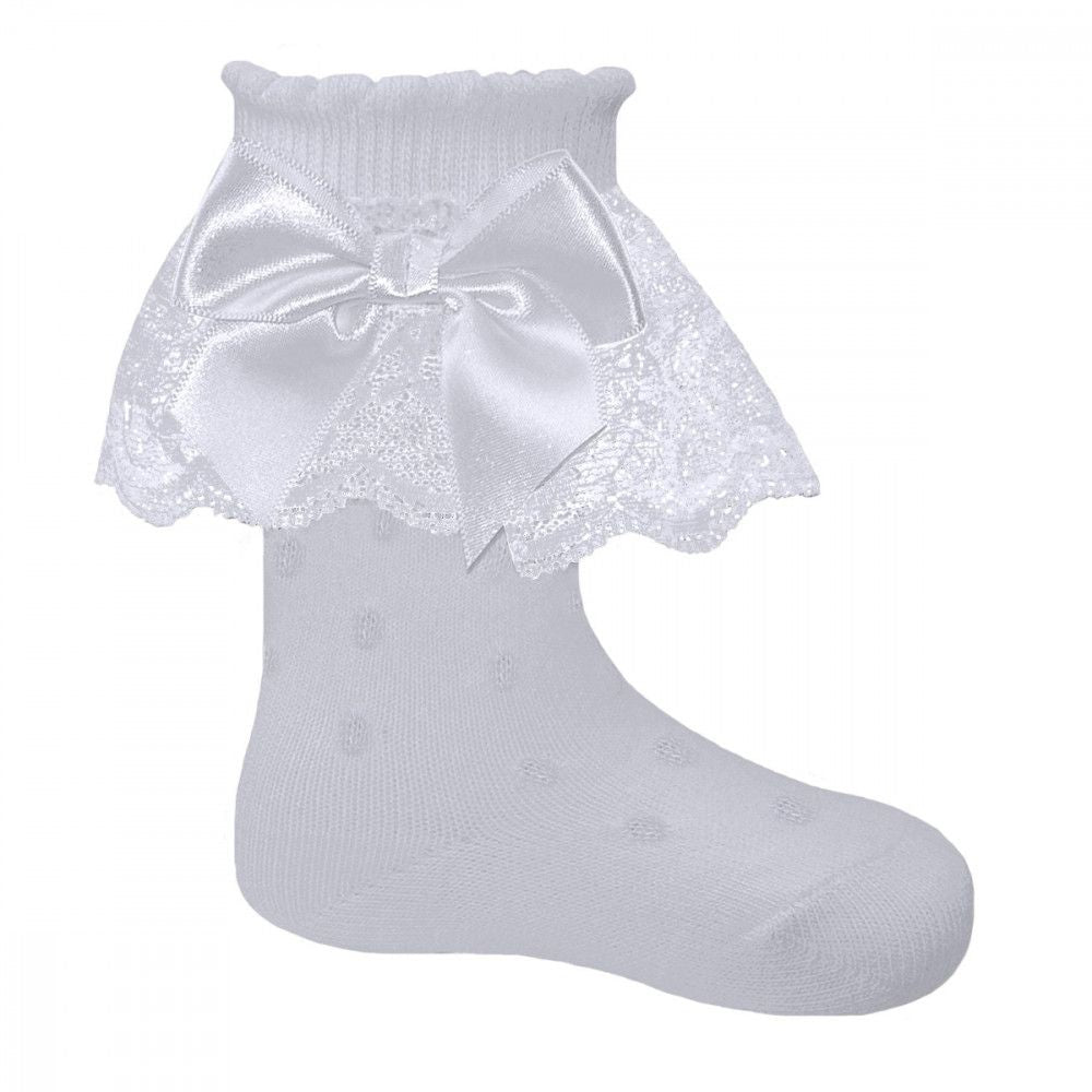 "Tina" PEX Ankle Ruffle Lace Sock