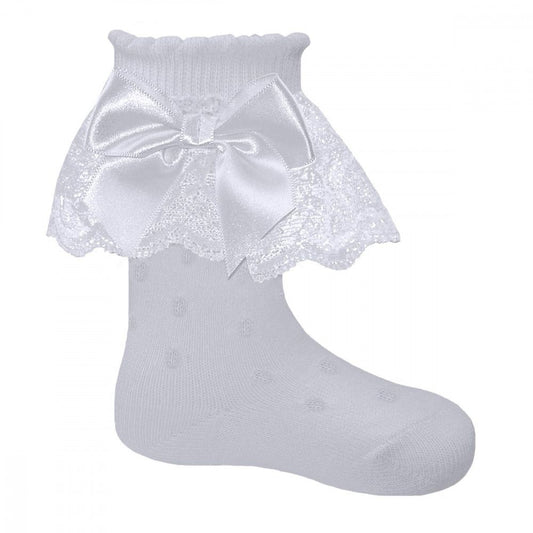 "Tina" PEX Ankle Ruffle Lace Sock
