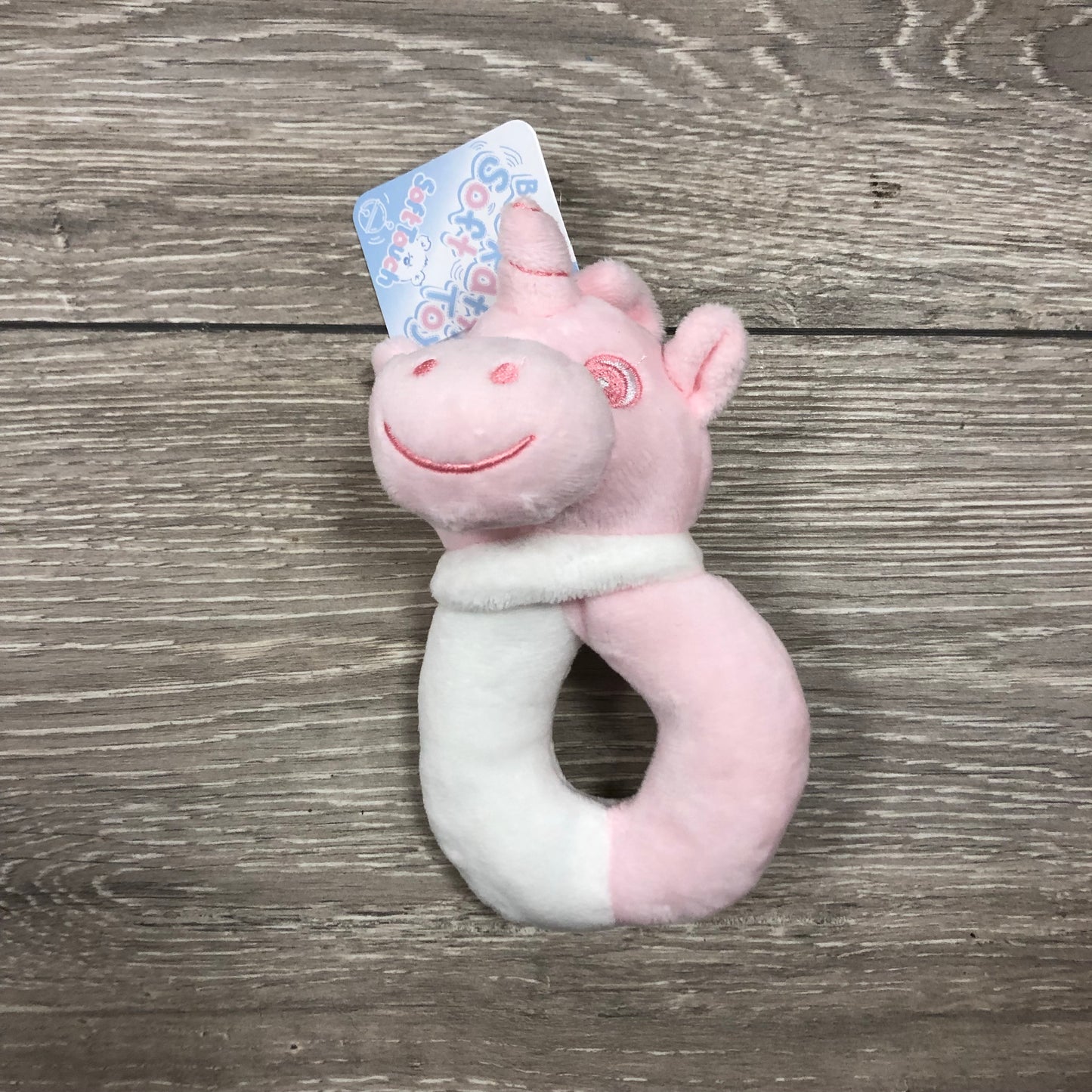 Pink and Blue Dog and Unicorn Rattle - Hetty's Baby Boutique