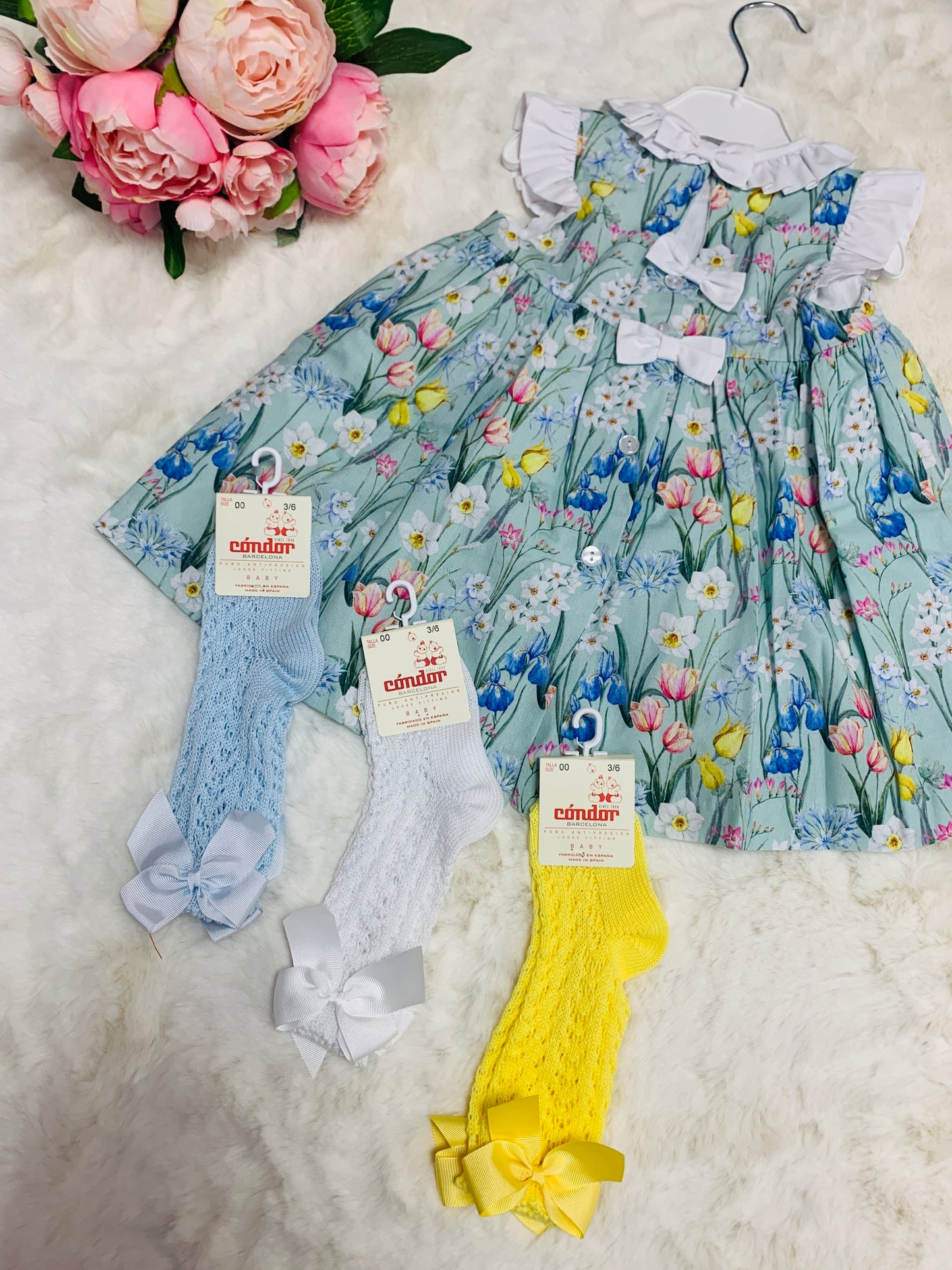 Sardon "Meadow" dress with bow detail