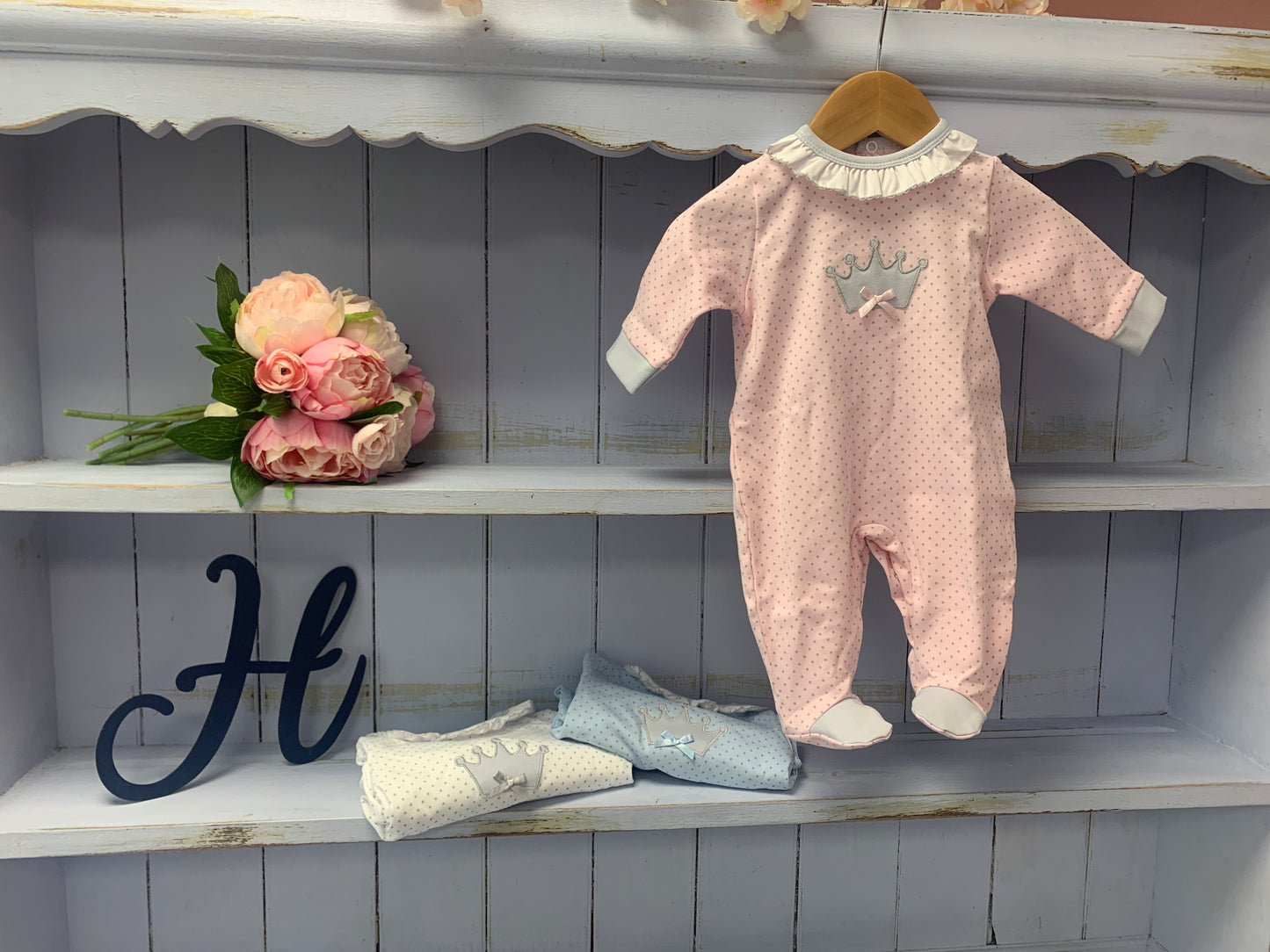“Royal” Crown Baby Romper