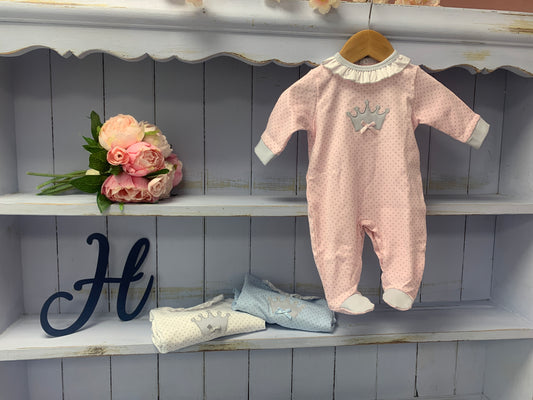 “Royal” Crown Baby Romper