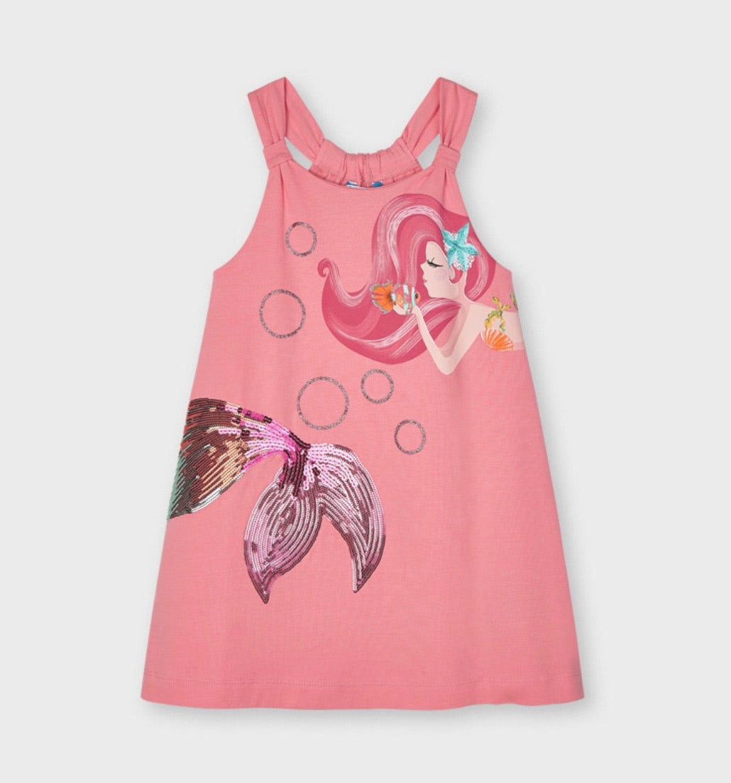 Mayoral Mermaid Graphic Sequin Dress