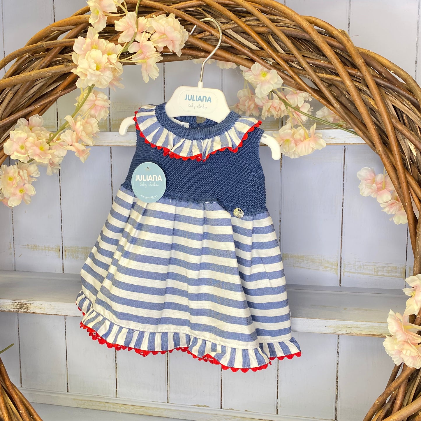 Juliana Navy Stripe Dress