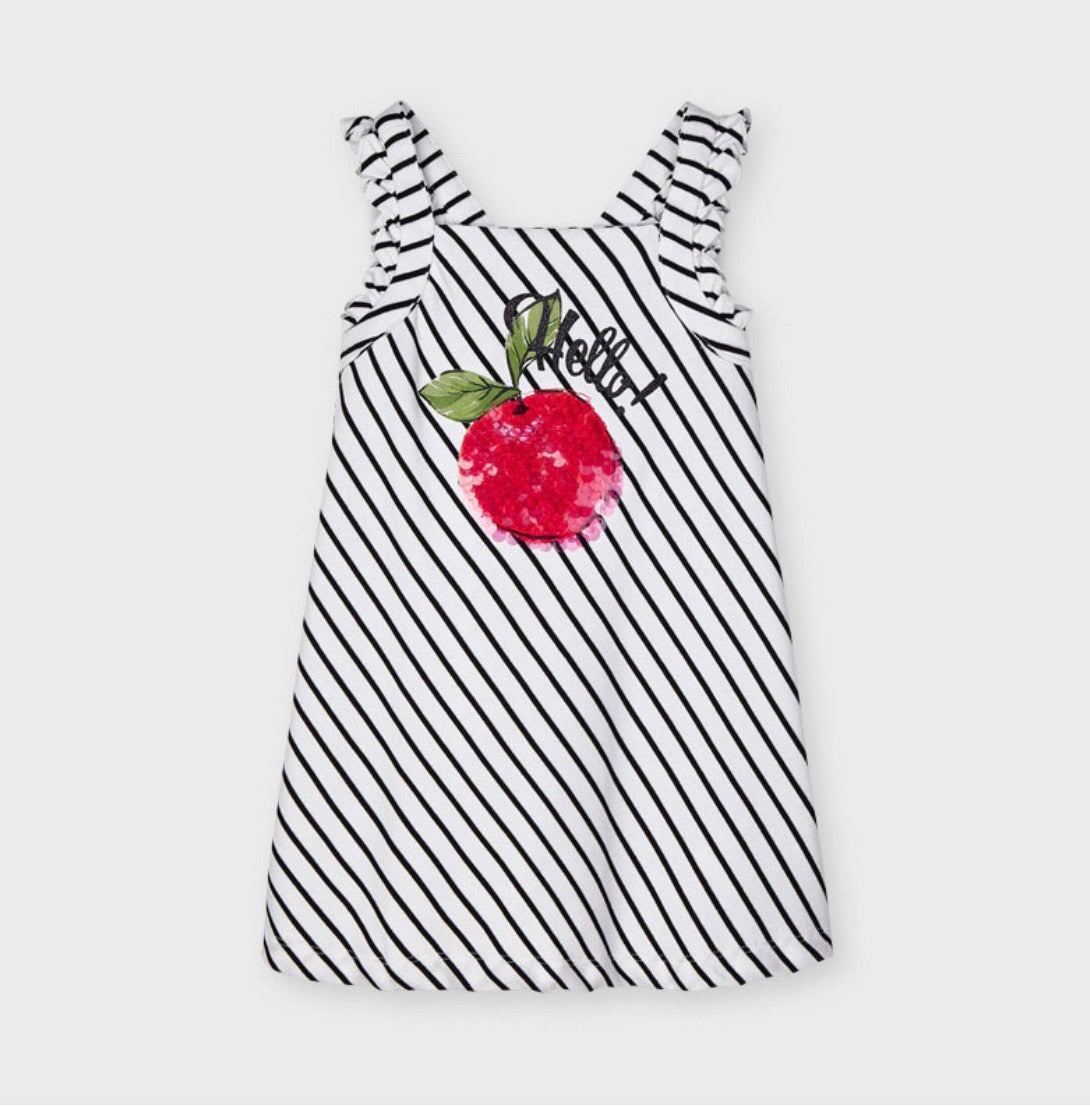 Mayoral Striped Mandarin Dress
