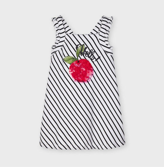 Mayoral Striped Mandarin Dress