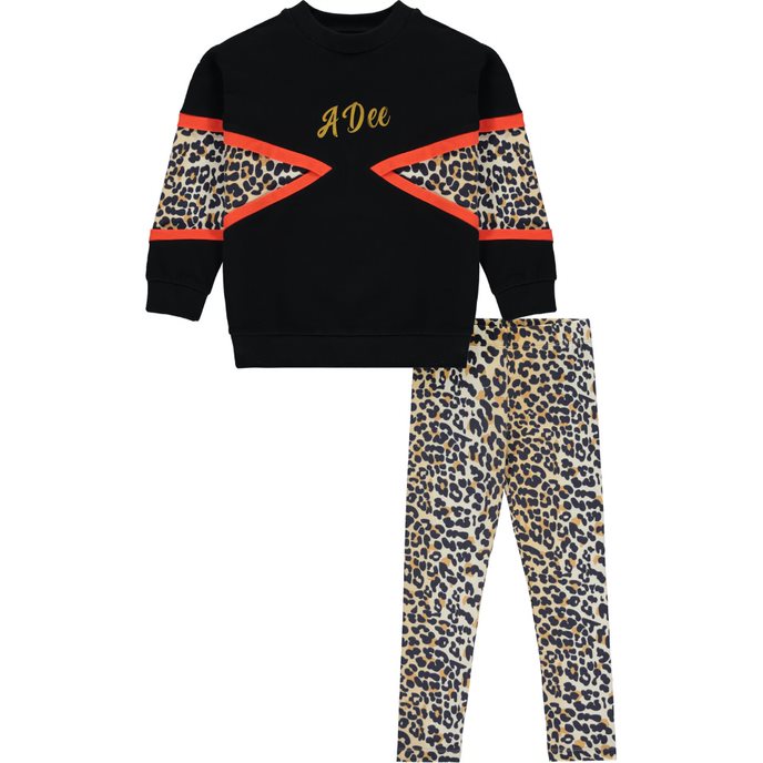 Ariana Dee Wild About Big Cats Tori Black Legging set